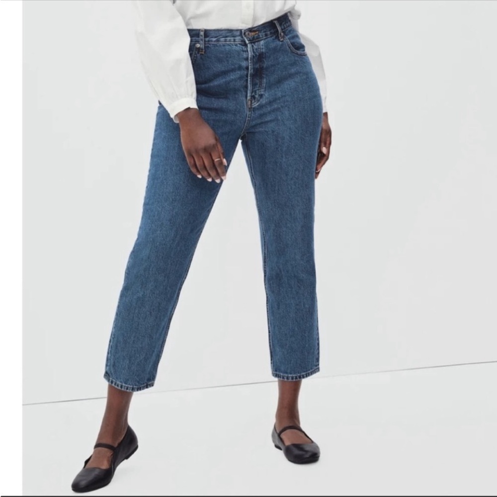 NWT Everlane The Curvy 90s High Rise Straight Leg Denim Jeans
